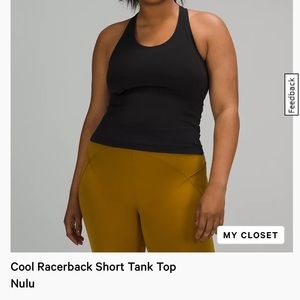 Lulu cool racer back tank